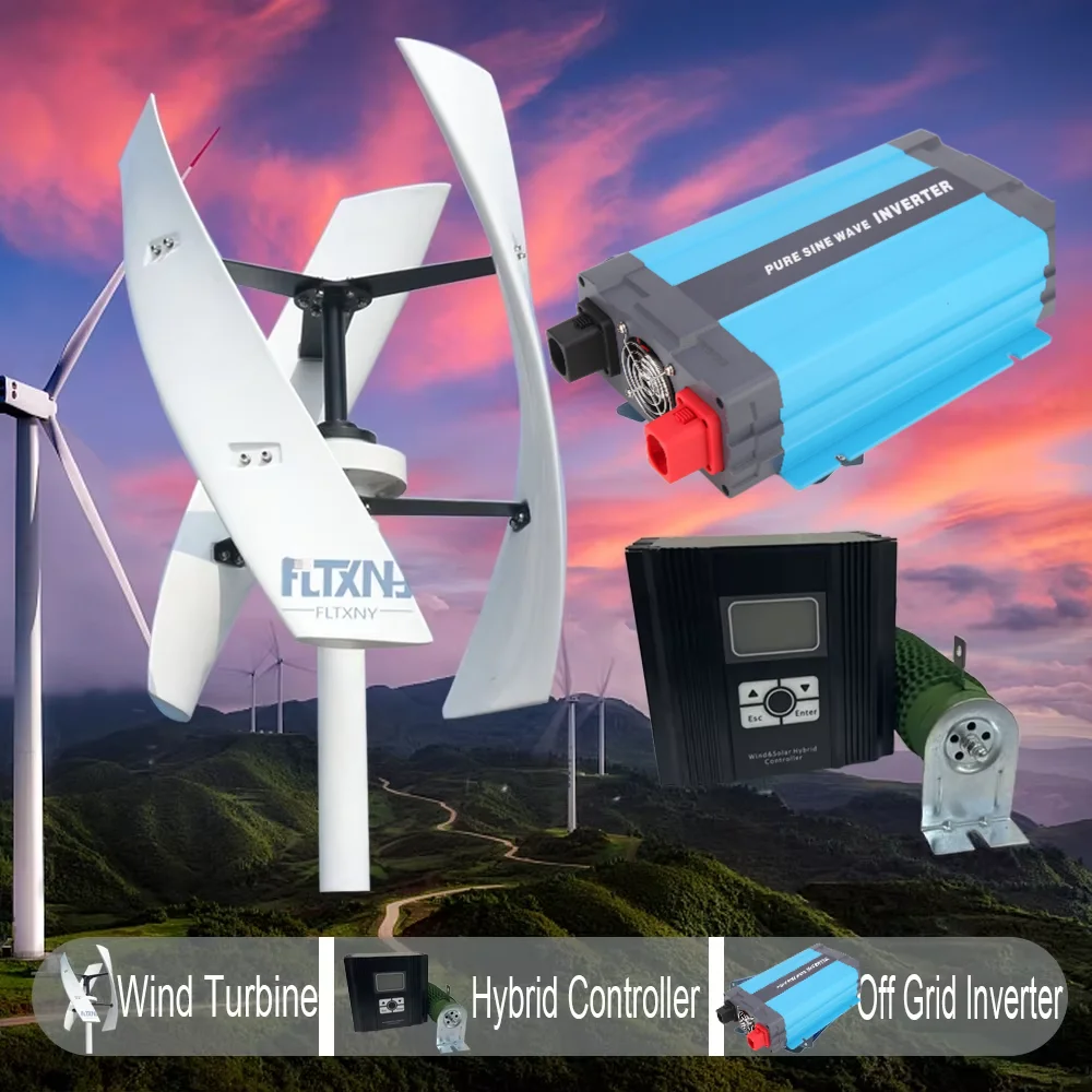 

Вертикальная ветряная турбина Rewindagic 20000 Вт 24В/48В