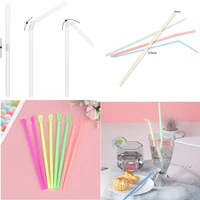 50100300pcs clear individually wrapped boxed drinking pp straws tea drinks straws smoothies jumbo thick holiday event party