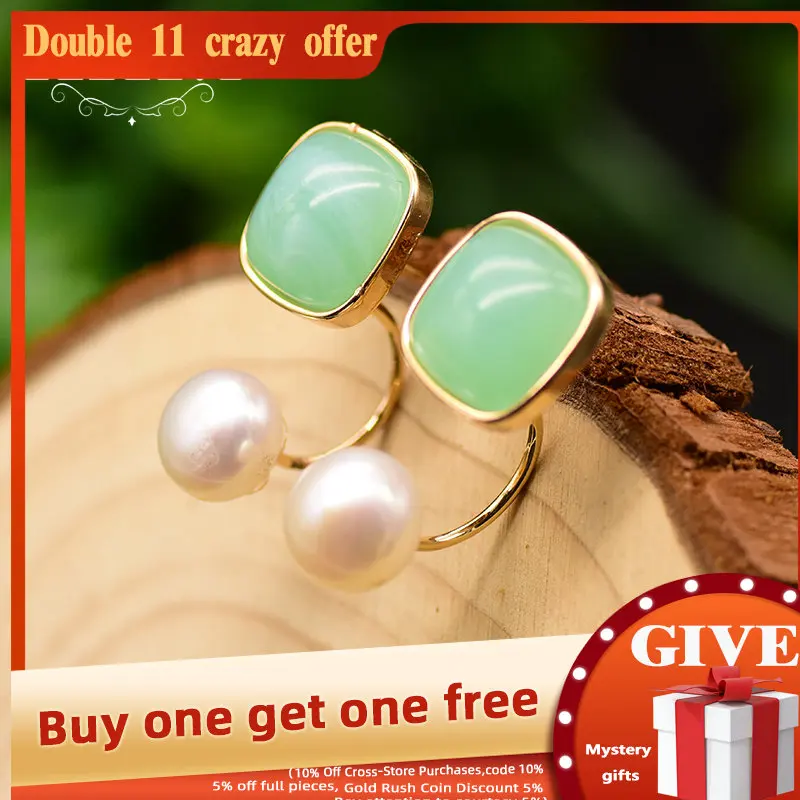 

Серьги-гвоздики GLSEEVO из натурального пресноводного жемчуга зеленого цвета, стеклянные серьги для женщин, свадебные подарки, серьги, ювелирн...