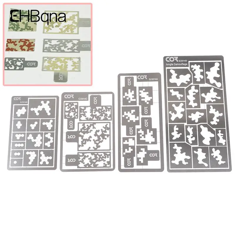 

Gundam Military Model General Forest Camouflage Stencil Chariot Armor Design Leakage Spray Board Plates Hobby Models Tools