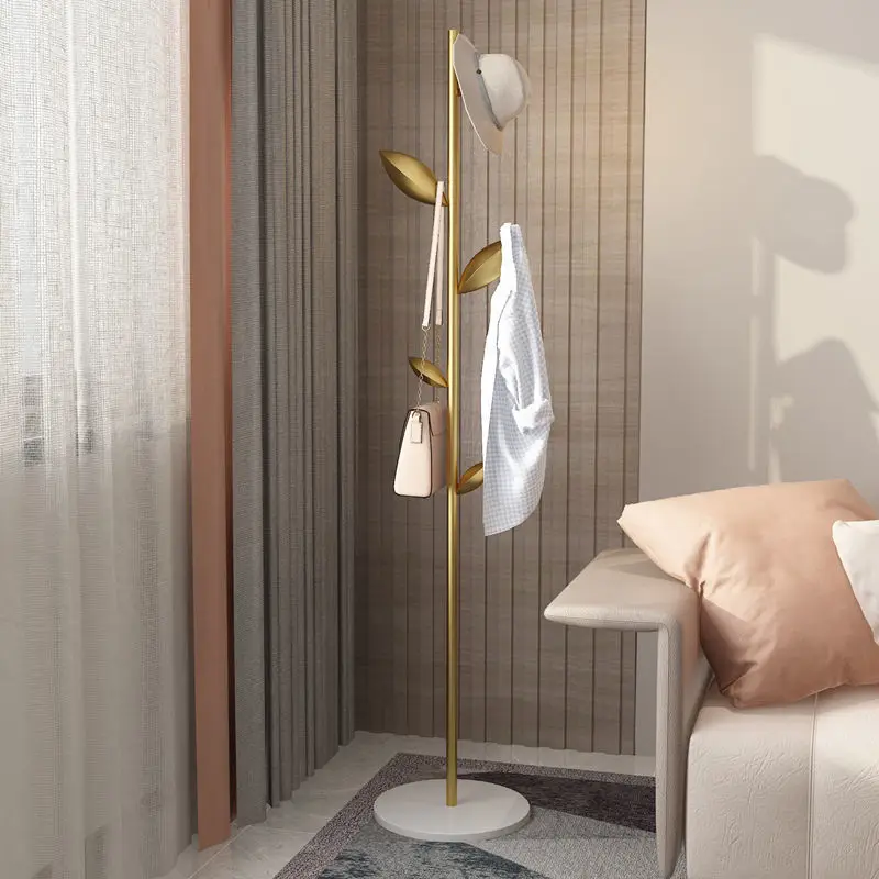 

Clothes Hanger Bedroom Floor-to-ceiling Vertical Room Entrance Net Red Light Luxury High-end Ins Simple Cabeceros Home Furniture