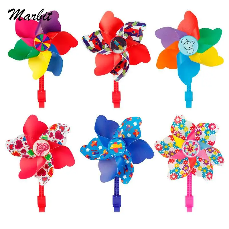 

Детский велосипедный скутер пластиковый руль Pinwheel дети велосипед руль цветок Pinwheel ветряная мельница Декор Игрушка велосипед аксессуары