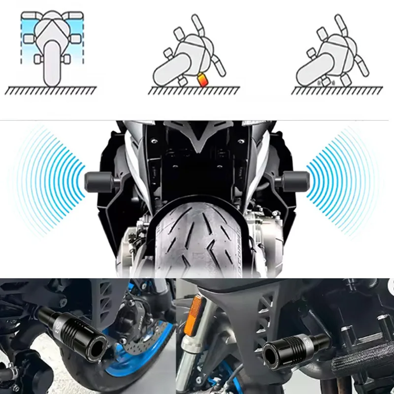 Фото Для мотоцикла Suzuki GSX-8S GSX 8S 2023-2025: Защитные слайдеры рамы с ЧПУ, защита обтекателя, противоударные накладки, аксессуары №2