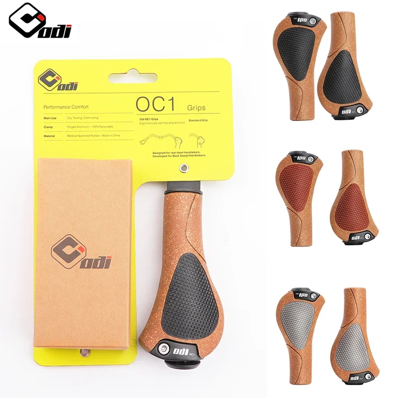 ODI OC1 Ручки Дубовая велосипедная ручка Эргономичные манжеты MTB Замок на крышке