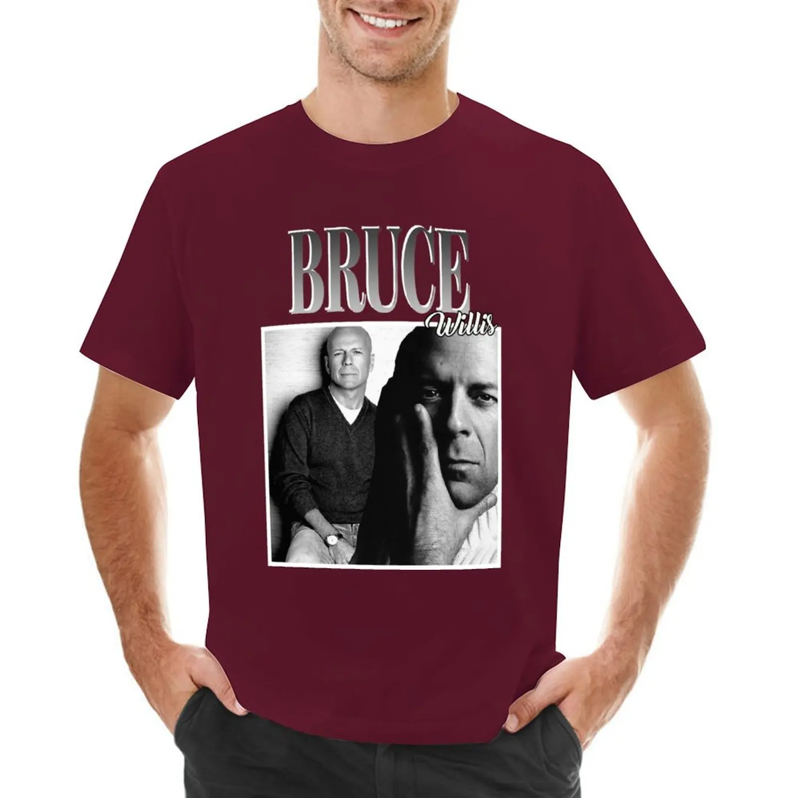 Классическая футболка Брюса Виллиса забавные мужские футболки для фанатов