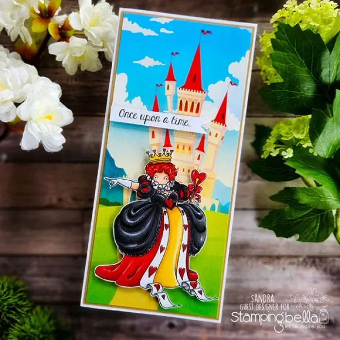 Металлическая резка крошечная страна чудес королева сердец резиновые штампы для