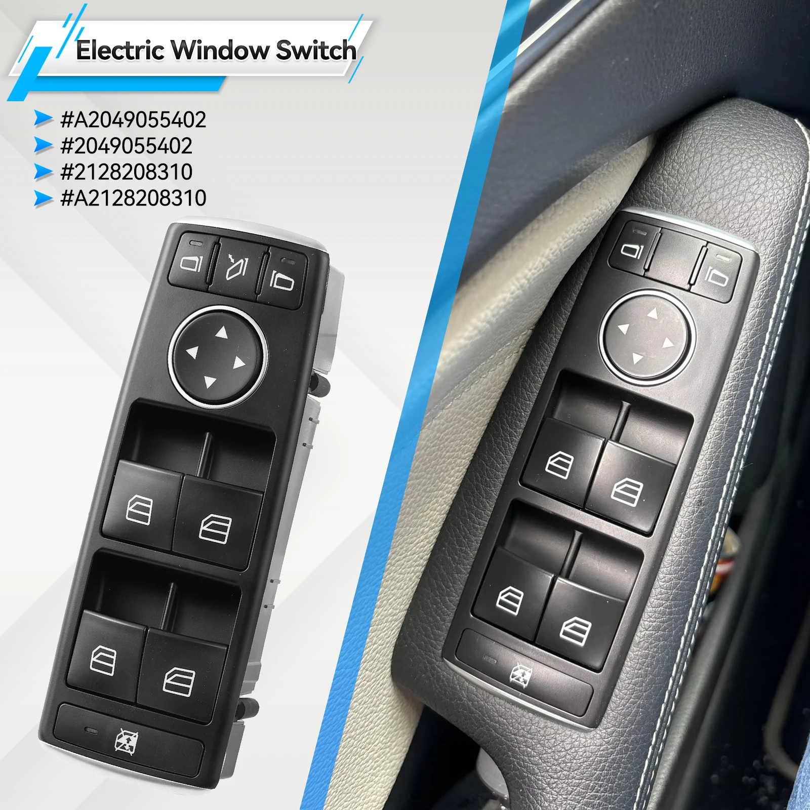 2128208310 Для Mercedes Benz W204 W212 C E Class C180 C200 C220 C230 300 GLK Master Power Window Door Control Switch A
