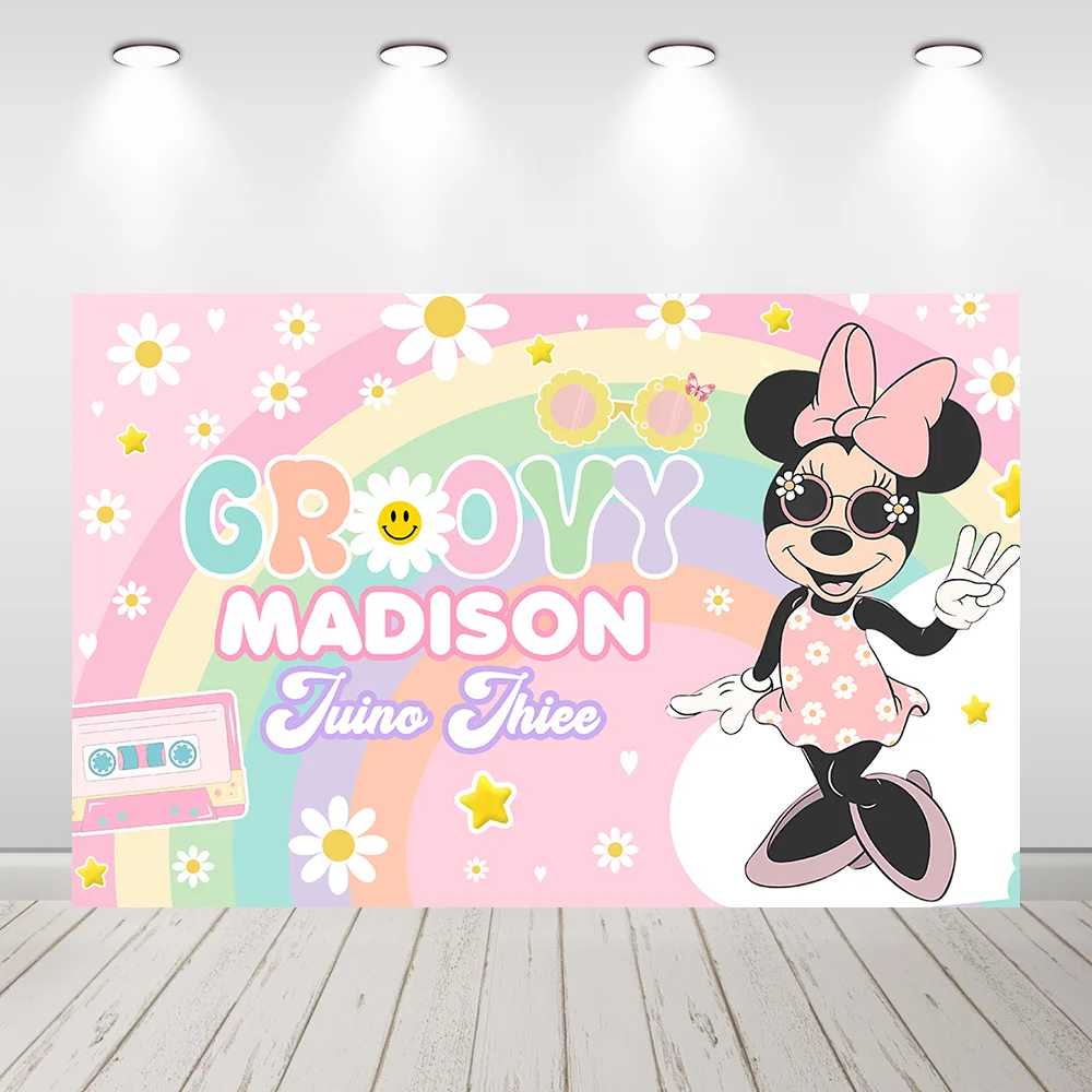 Фон для фотографий Минни Маус на тему дня рождения