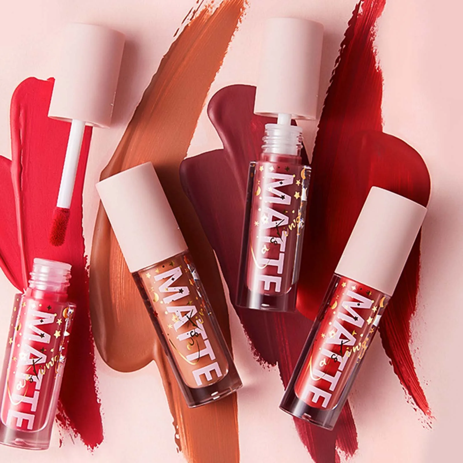 

Матовая жидкая помада, водостойкий блеск для губ, не выцветает, подарок на день Святого Валентина, хороший стойкий эффект от популярных женщин, универсальный