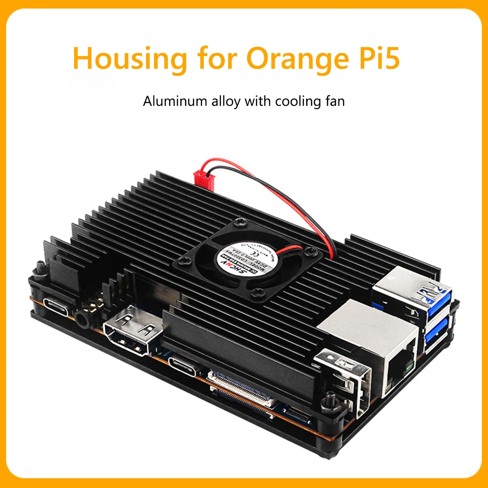 

Корпус для радиатора ЦП из алюминиевого сплава, Аксессуары для Orange Pi 5