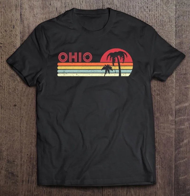 

Ohio Shirt Retro Style Oh Usa 3 T Shirt Oversized T Shirt Men's Clothing Print Men's Shirts T Shirt Women Oversized T Shirt