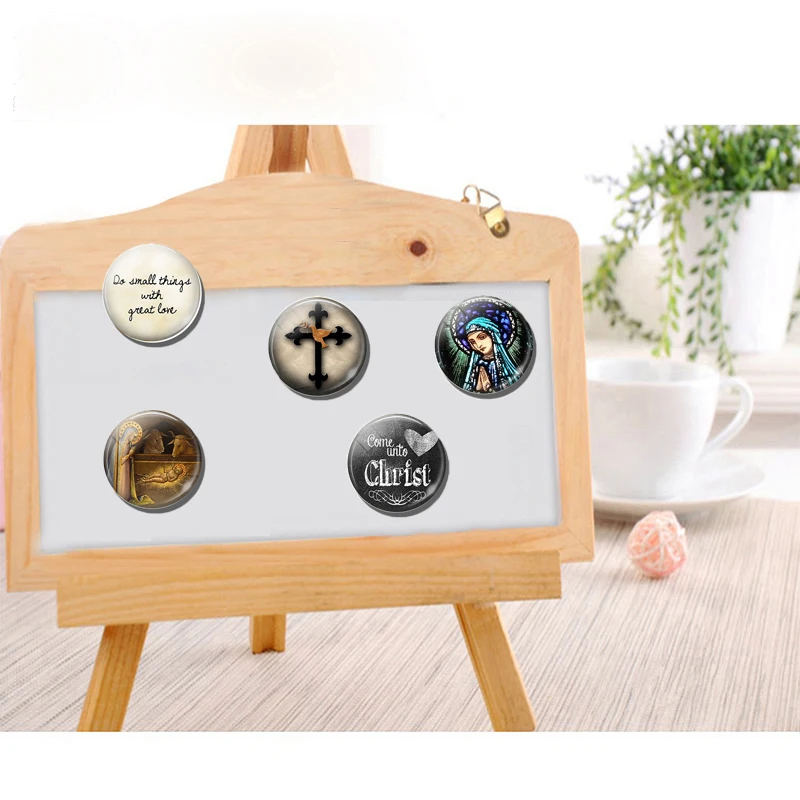 Христианские магнитные наклейки Девы Марии Иисуса Христа Святого Сердца Креста