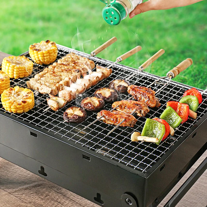 

Portable Barbecue Rack Charcoal Grill BBQ Stove Tool Kits for Outdoor Cooking Camping Picnics Big Size