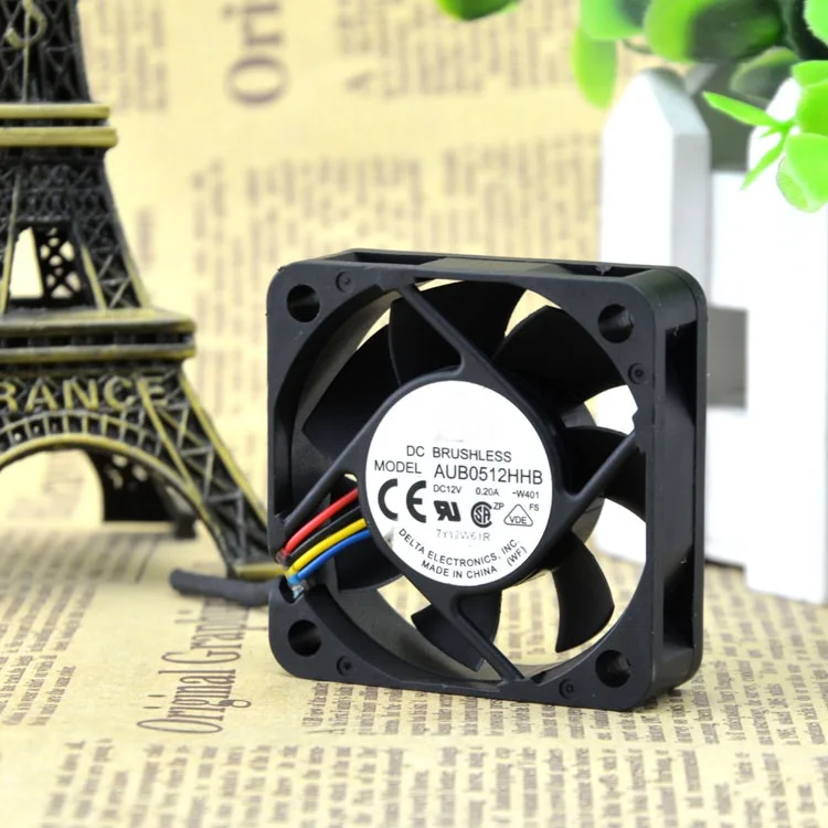 

Brand new original AUB0512HHB 5015 12V 0.20A 5cm 4-wire temperature control chassis cooling fan