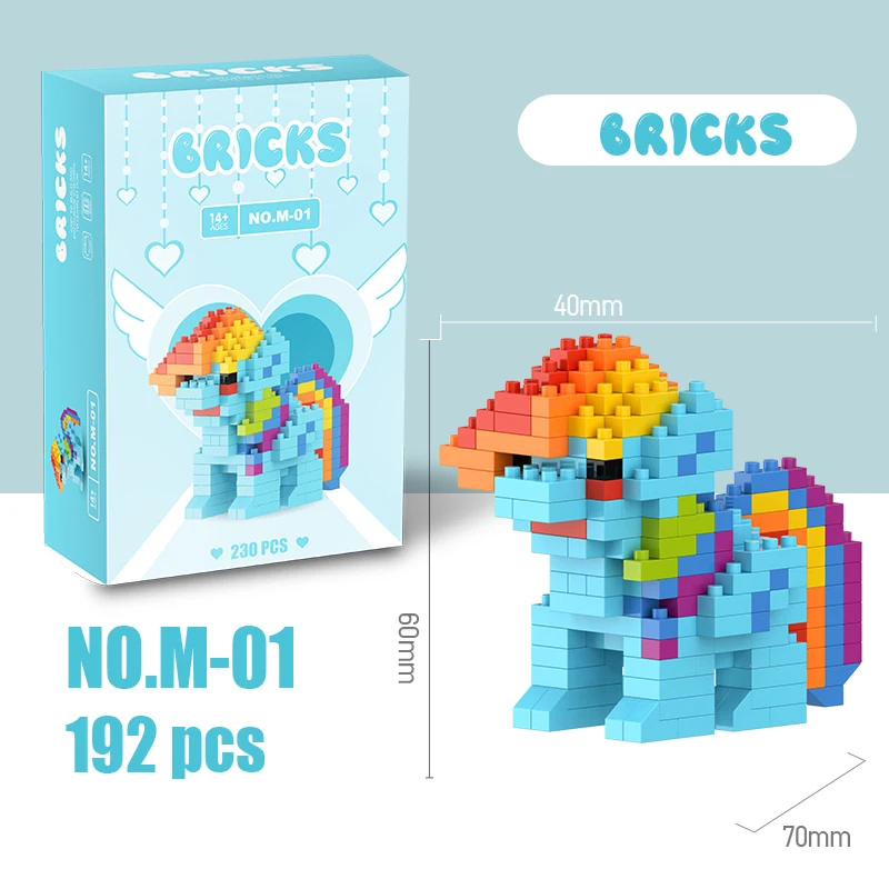 Фото Строительные блоки My Little Pony Lega Equestria Girls, фигурка сумерения Sparkle, строительные блоки, игрушки с персонажами мультфильмов для детей №2