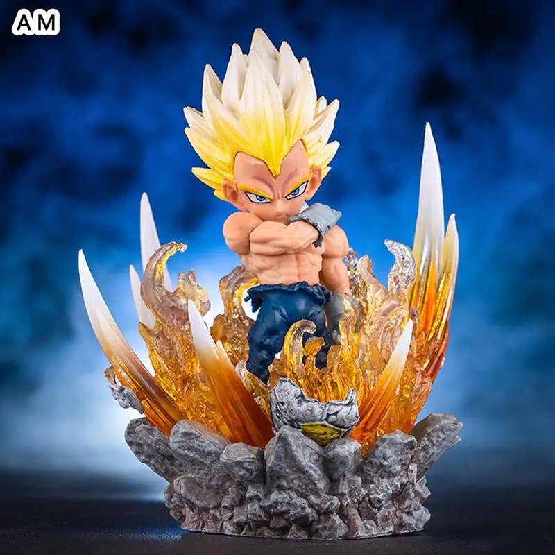 

10cm Anime Dragon Ball Z Action Figure Anger Broli Son Goku Vegeta Super Saiyan Light Figurine PVC Collection Model Toys Gift