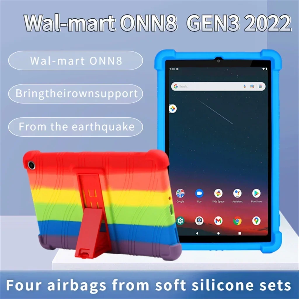 

Для нового Walmart Onn 8 Tablet чехол Gen 3 Модель: 100071483, чехол для Walmart Onn 8 дюймов 2022 кремниевый защитный чехол