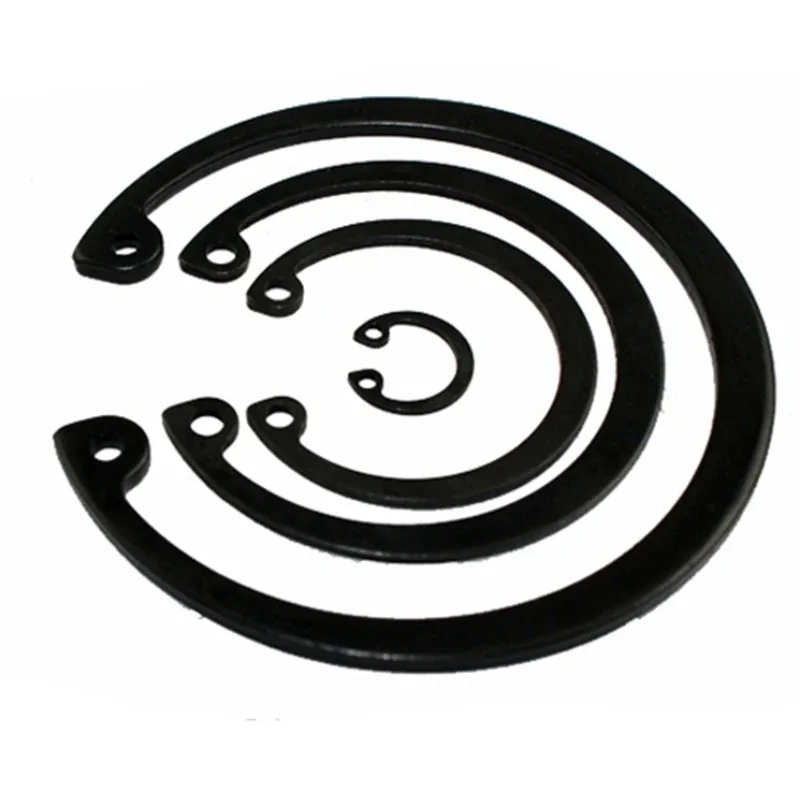 C Clips Snap Retaining Ring For Hole GB893 Black 65 Manganese Steel Washer Internal Shaft Circlip M6 - M200