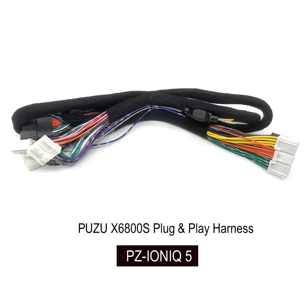 Фото PUZU X6800S жгут проводов для Hyundai IONIQ5 2021 с внешним усилителем plug & play №1