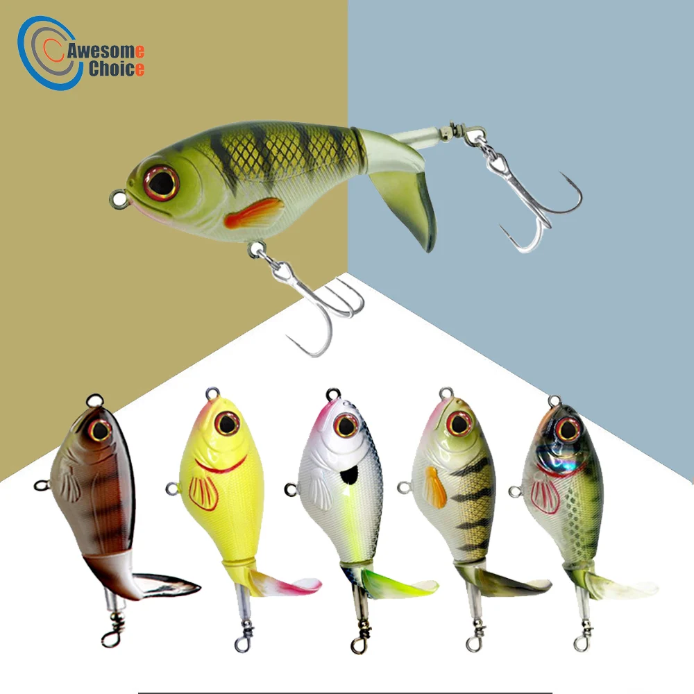 

6 pcs/lot 75mm 17g Popper Fishing Lure Floating Artificial Bait Top Water Wobbler 3D Eyes Minnow Bass Pike Fishing Tackle