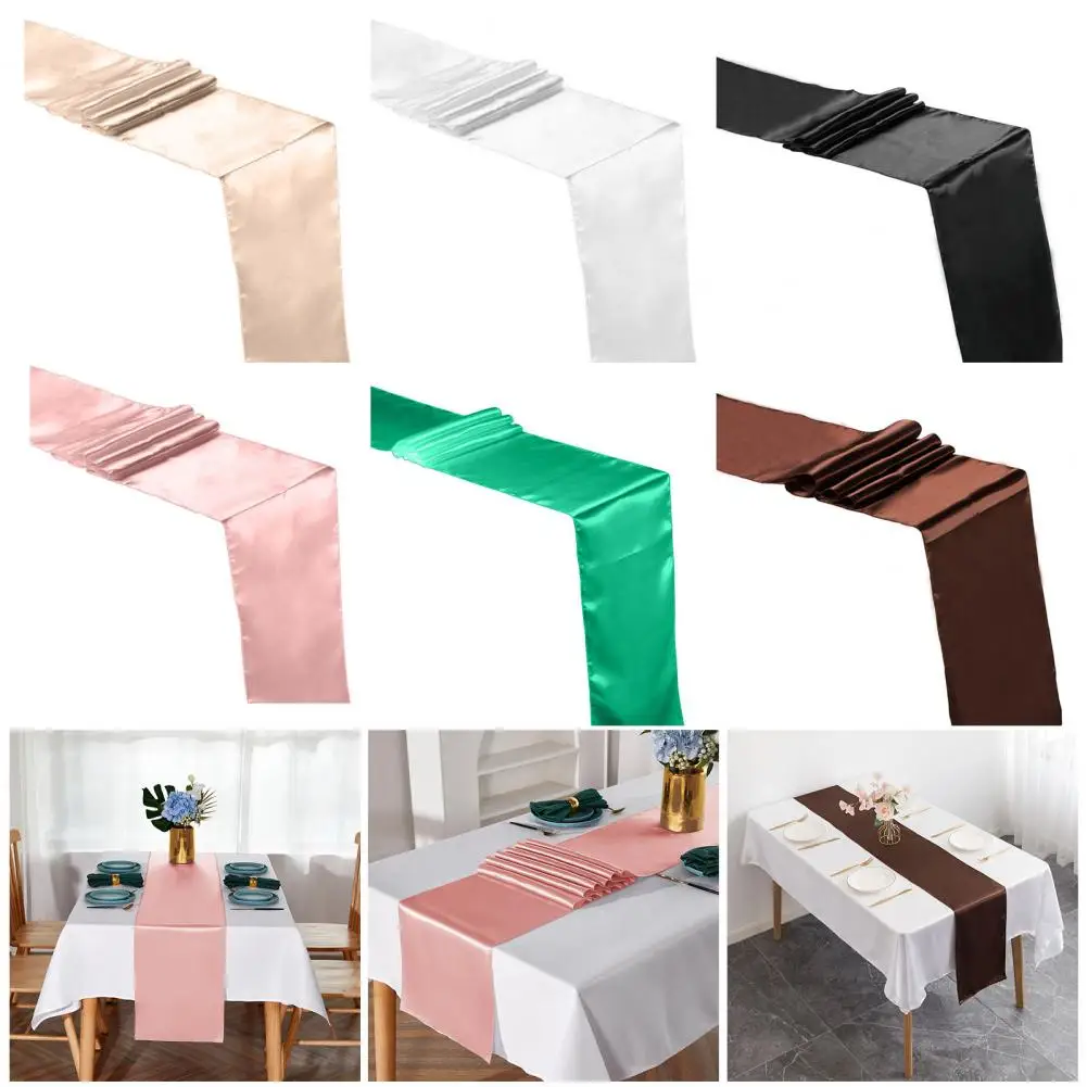 

Beautiful Table Runner Thicker Table Decor Runner Machine Washable Multi-colors Optional Dining Table Runner Scene Layout
