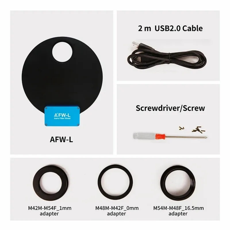 ToupTek Afw большое L электрическое колесо с фильтром 7x2 дюйма аксессуары для