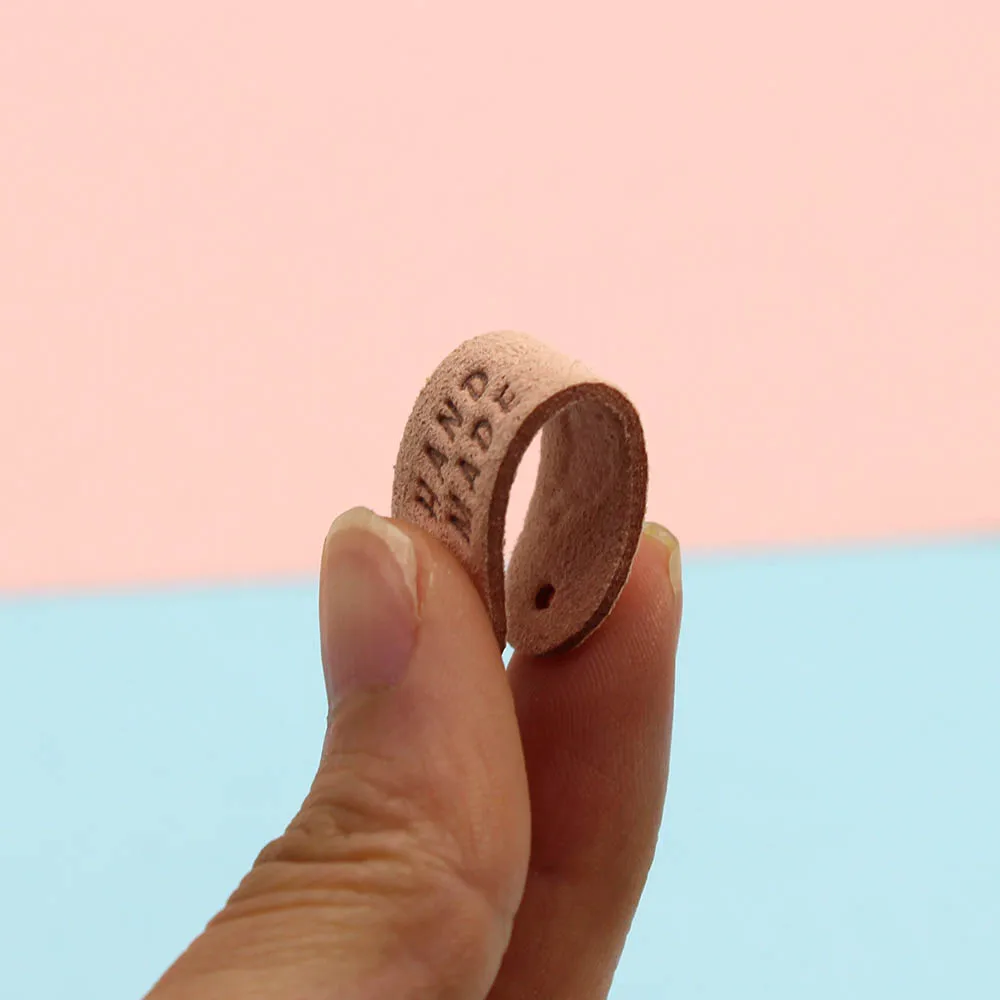 20 шт. этикетки ручной работы ярлыки из пряжи в форме сердца для одежды кожаные