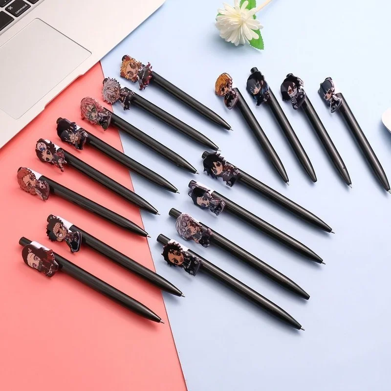 

Аниме шариковые ручки рассекающая демонов мультяшная акриловая кукла шариковая ручка рандомная школьные принадлежности Agatsuma Zenitsu