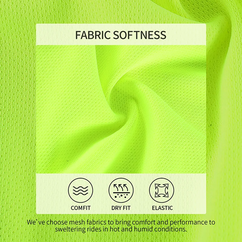 Мужская велосипедная рубашка BERGRISAR дышащая быстросохнущая с короткими рукавами