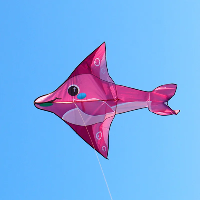 Бесплатная доставка воздушные змеи с дельфинами carretilha de pipa madeiras ripstop parplan outside