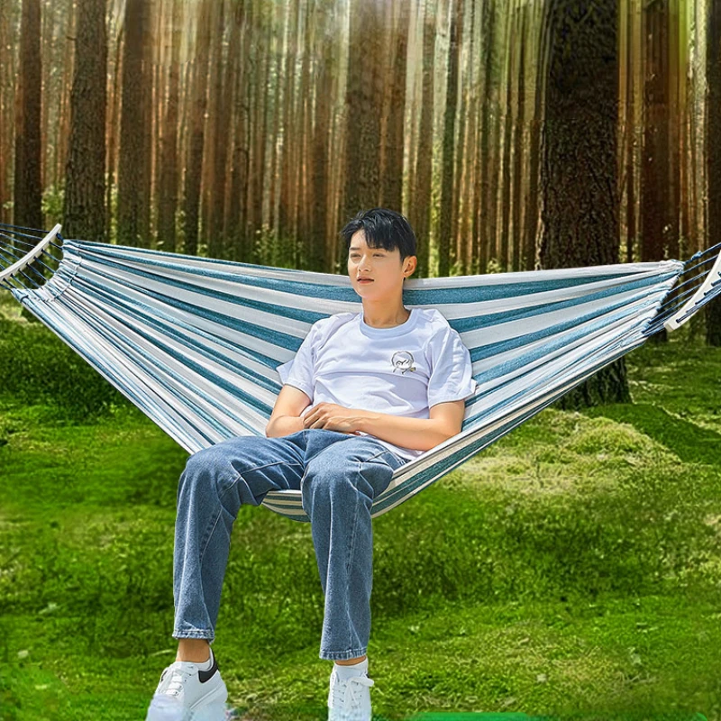 

Garden Swings Hammock Outdoor Antirollover Travel Camping Field Picnic Hanging Hammock Chair Park Hamaca Colgante Furniture