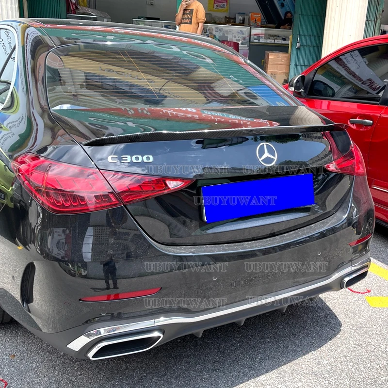 

For Mercedes-Benz W206 C-class 2020 2021 W206 4-Door Amg Style ABS Material Rear Wing Spoiler Decoration Rear Trunk Spoiler