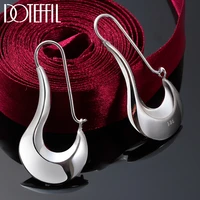 doteffil 925 sterling silver classic shoe drop earrings charm women jewelry fashion wedding engagement party gift