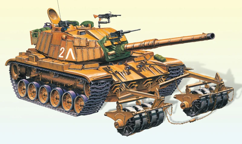 MiniHobby 80106 135 статический IDF M60A1 RKM шахтный роликовый танк бронированная модель автомобиля двигатель DIY игрушки для сбора TH07934-SMT2 (art.: 3920d154b7cdf) - 3920d154b7cdf