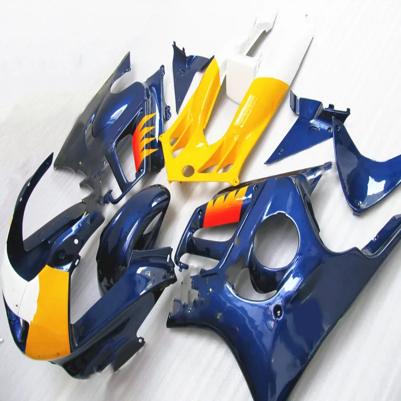 

Dor-quality Motorcycle Fairing kit for honda CBR600F3 97 98 CBR600 F3 CBR 600F3 1997 1998 ABS Blue yellow white Fairings set