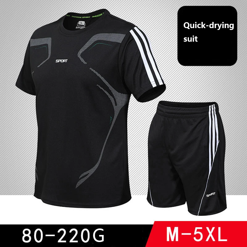 

Спортивный костюм мужской из 2 предметов, футболка и шорты, брендовая одежда для спорта, костюм для мужа и сына, летняя одежда