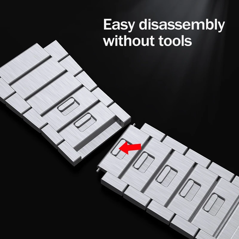 Ремешок для часов из нержавеющей стали Huawei Watch 3/GT2 Pro Samsung Galaxy 3/Gear S3 Amazfit GTR/Stratos