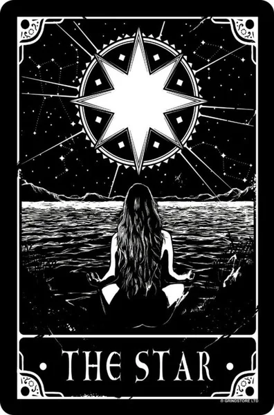 

Tarot Small Tin Sign The Star metal wall art welcome sign front door home decoration wall