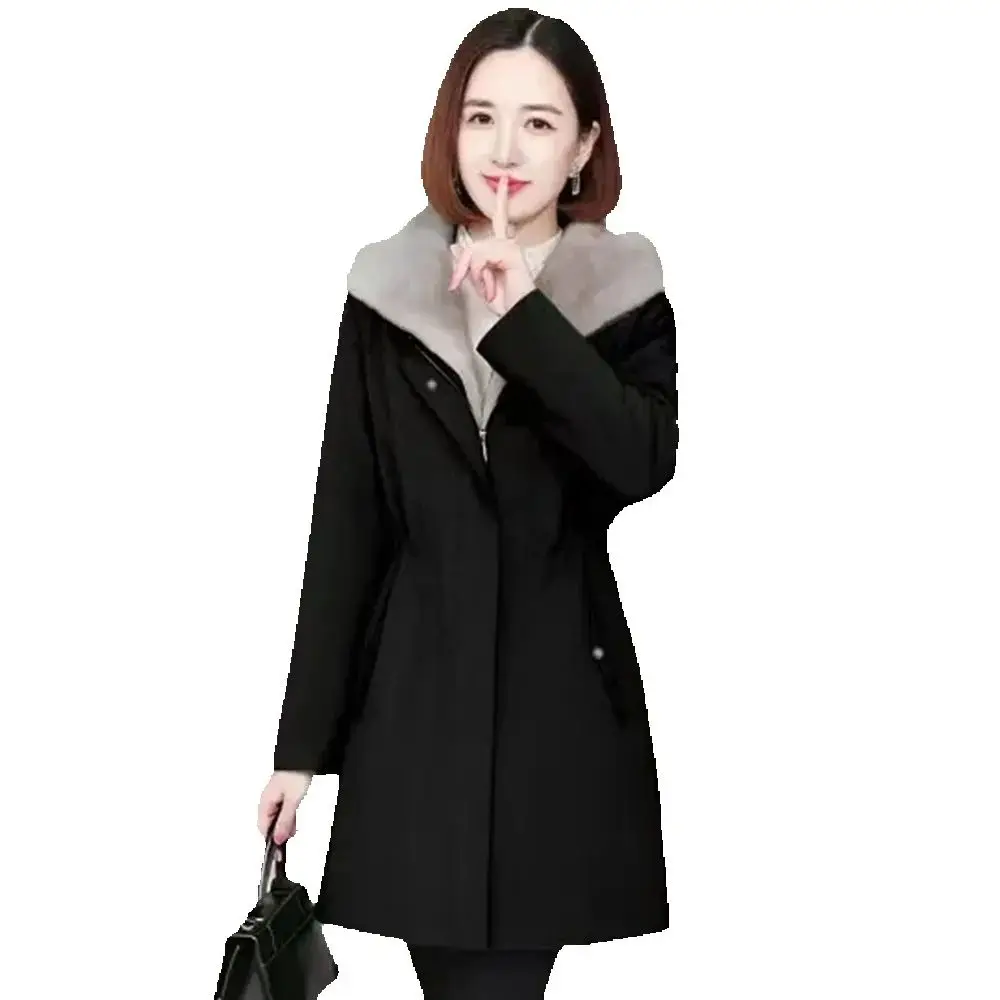 Новая школьная куртка на флисовой подкладке женское длинное пальто теплая