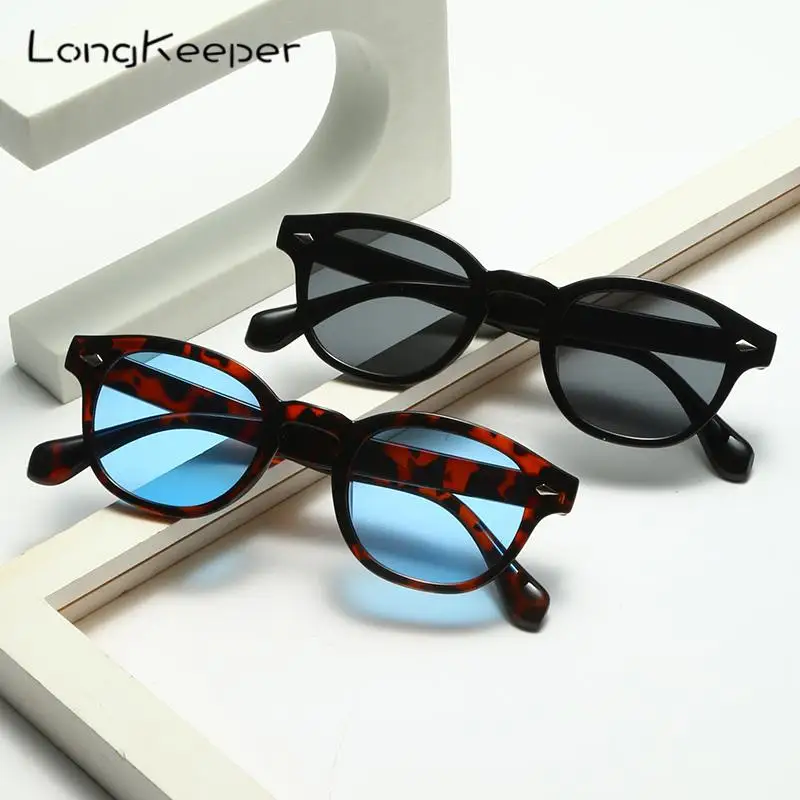 

2022 Retro Fashion Sunglasses Women Vintage Mirror Leopard Blue Black Sun Glasses Men Shades Night Vision Oculos De Sol Uv400