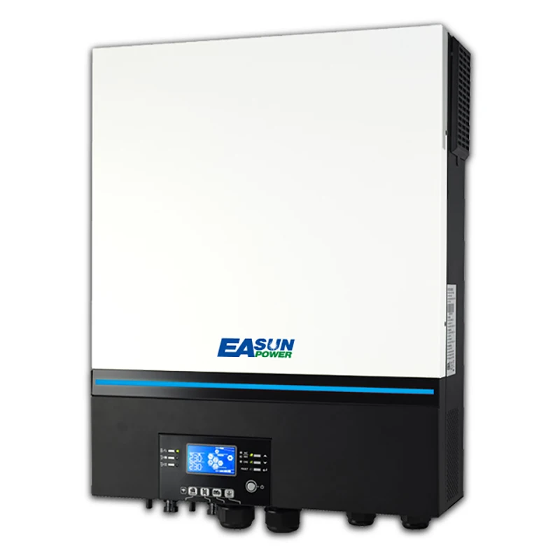 

EASUN Voltronic Axpert Max 11kw 48V Two MPPT Charger 150A PV Input 500vdc Dual Output 11000w Hybrid Solar Inverter 10KW for Home