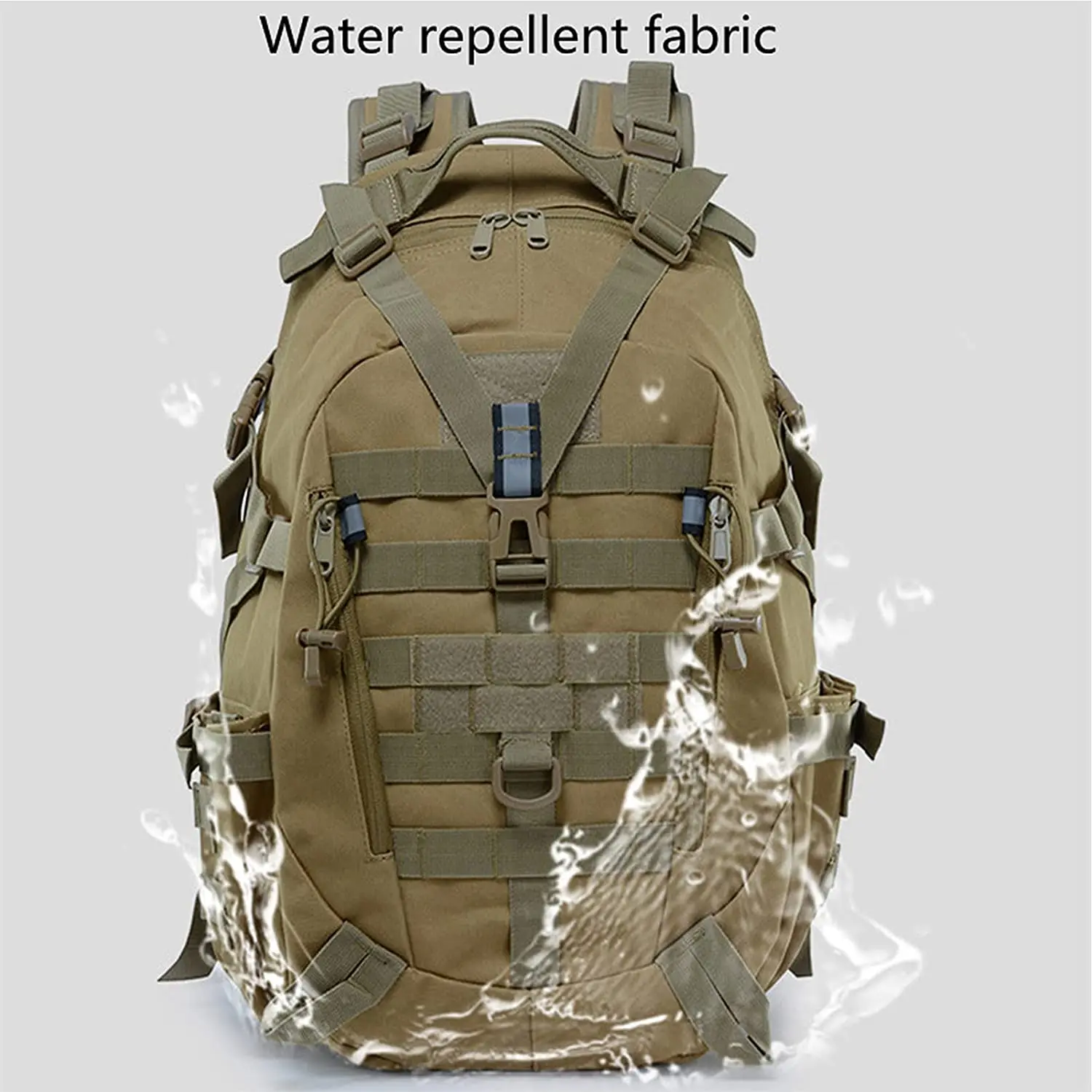 Military Tactical Backpack Mountaineering Hiking Cycling Waterproof Multifunctional Camouflage Backpack Ladies Men (Camouflage)