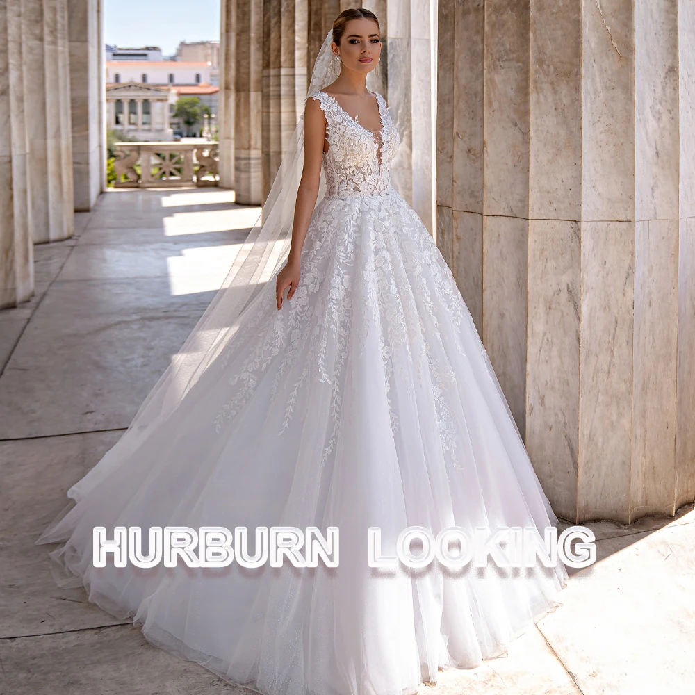 

HERBURN Pastrol Wedding Dresses For Women Button Appliques Delicate Beads 2023 Cathedral Dropping Shipping Vestido De Casamento