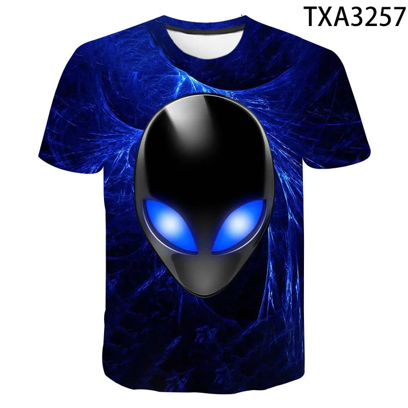

2020 New Men Women Children Tops UFO 3D T Shirt Fashion Summer Short Sleeve Cool 3D Printed Tee Boy Girl Kids T-shirt