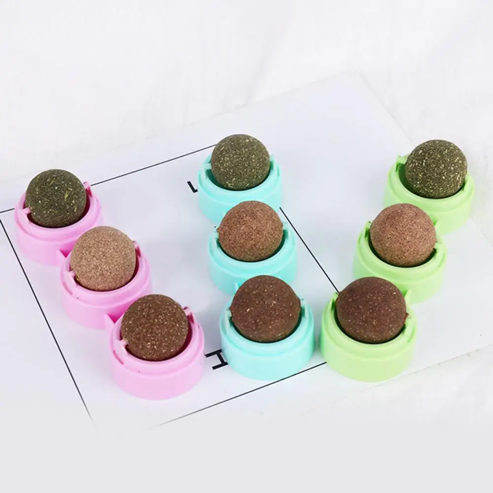 

Exquisite Pet Toy Transparent Dust Cover Comfortable Kitten Chewing Catnip Ball Toys Cat Teaser Toy Cat Toy