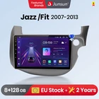 Автомагнитола Junsun V1pro, мультимедийный проигрыватель на Android 10, 4G, GPS, bluetooth, для HONDA FIT JAZZ 2007-2013