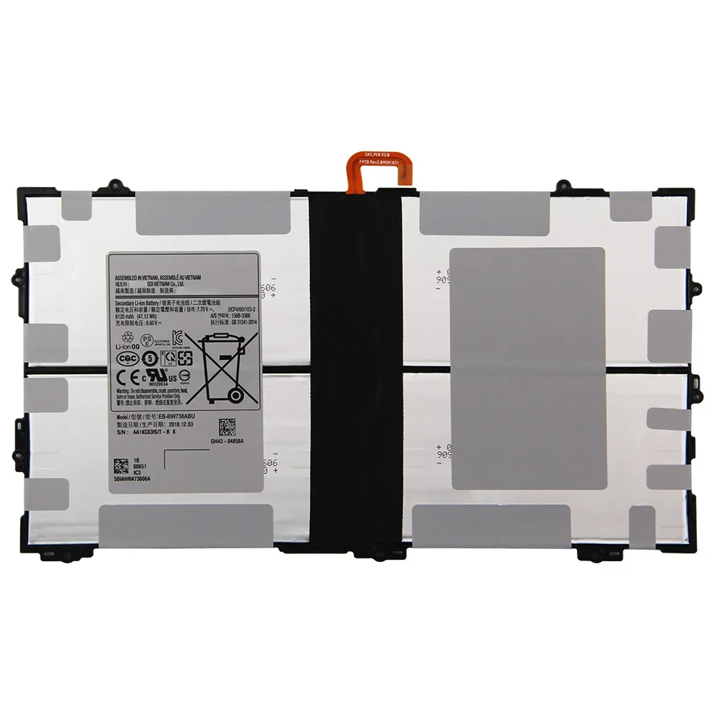 Сменный аккумулятор для планшета EB-BW738ABU Samsung Galaxy Book2 SM-W737A/Y W737 6120 мАч