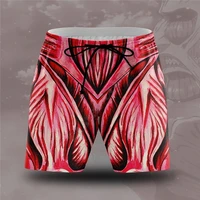 anime colossal titan beach shorts 3d printed shorts summer casual mens shorts loose quick drying shorts cosplay clothes