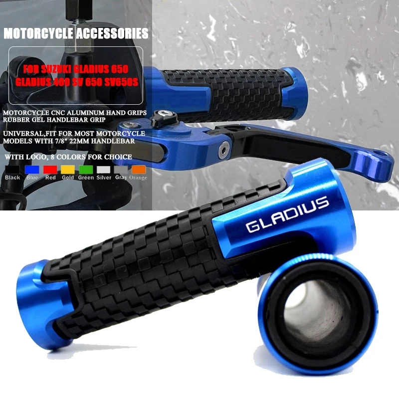 

For SUZUKI GLADIUS 650 2010 GLADIUS 400 SV 650 SV650S 7/8'' 22mm Motorcycle knobs scooter Handle ends Grips Bar Hand Handlebar