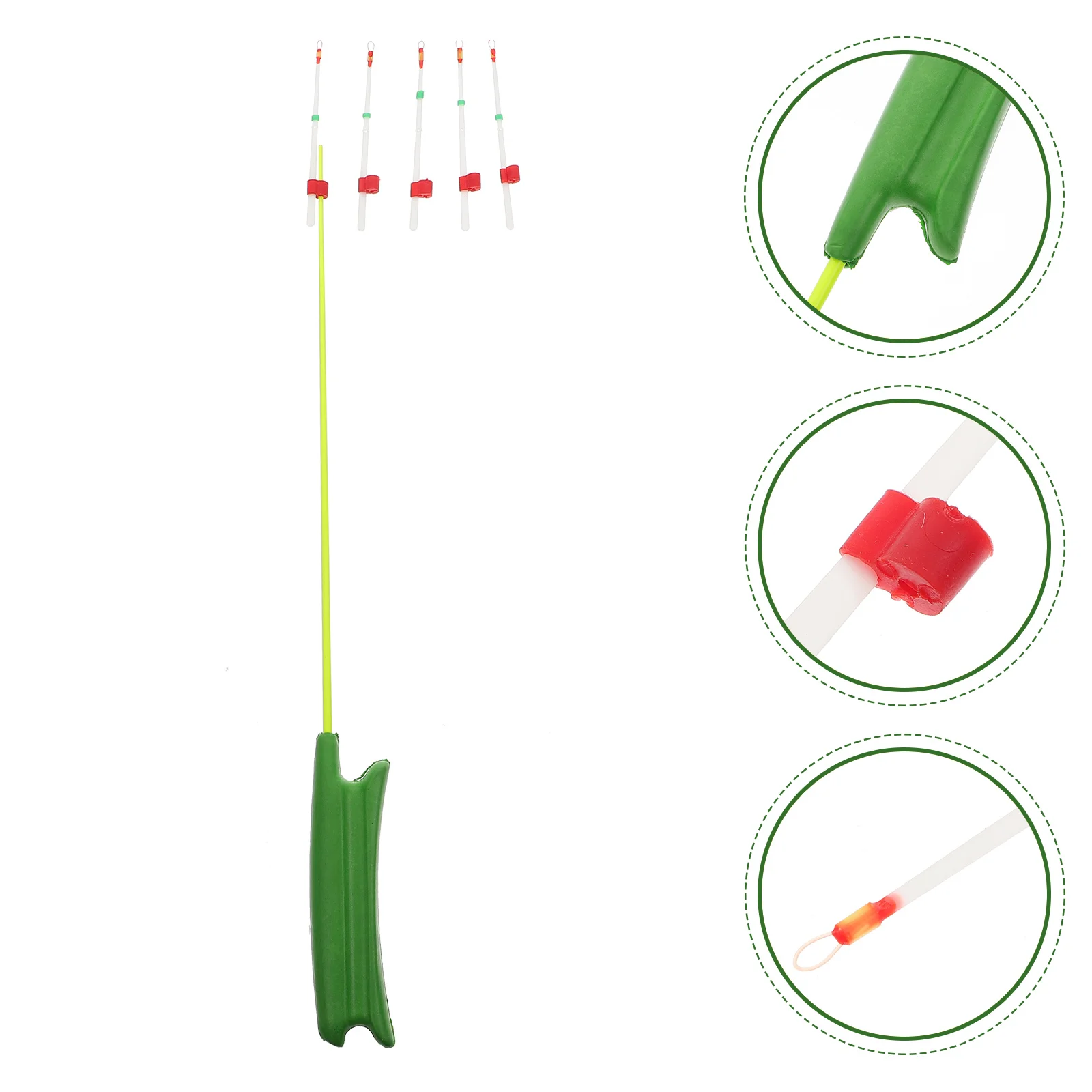 

1 Set Winter Use Fishing Pole Lure Ice Fishing Stick Outdoor Fishing Tool